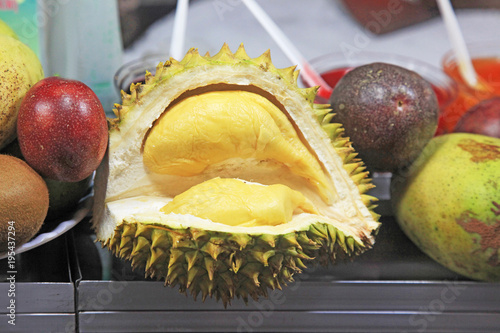 ripe fruit of durian