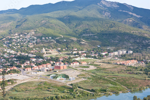 Top view of Mtskheta. Mtskheta is a city in Mtskheta-Mtianeti province of Georgia.