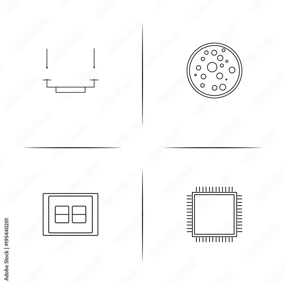Devices simple linear icon set.Simple outline icons Devices simple linear icon set.Simple outline icons