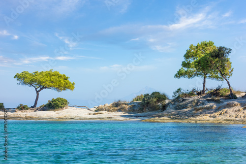 Amazing scenery by the sea in Vourvourou, Sithonia, Chalkidiki, Greece  © kokixx