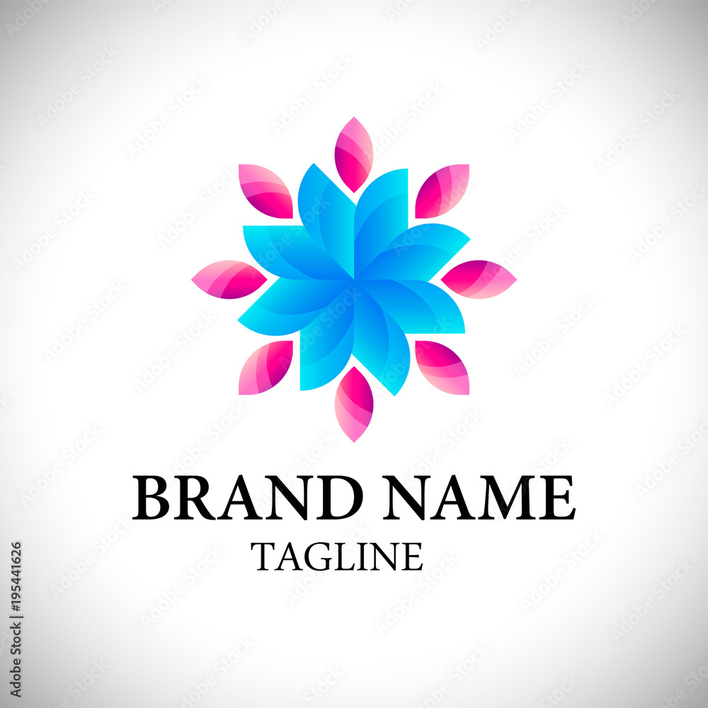 floral logo and symbol floral logo and symbol