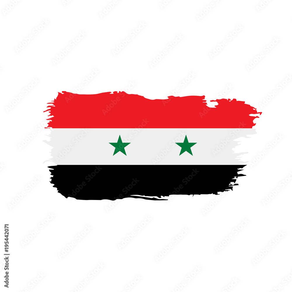 Syria flag, vector illustration Syria flag, vector illustration