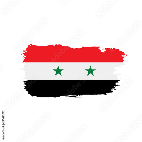 Syria flag, vector illustration