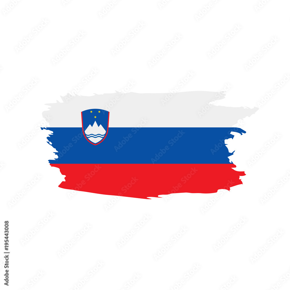 Slovenia flag, vector illustration Slovenia flag, vector illustration