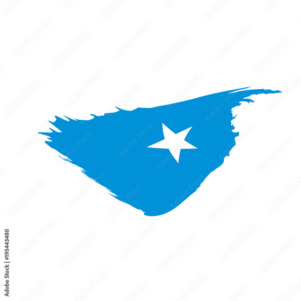 Fototapeta premium Somalia flag, vector illustration
