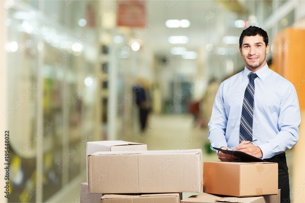 Young business man working Young business man working
