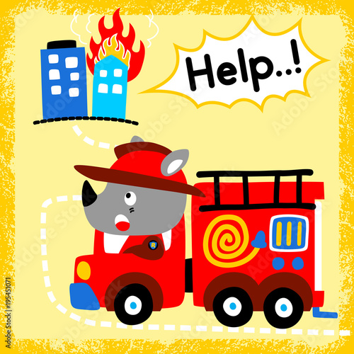 Firefighter cartoon 