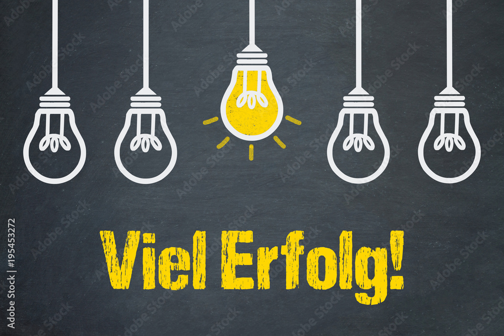 Viel Erfolg! Stock Photo Adobe Stock