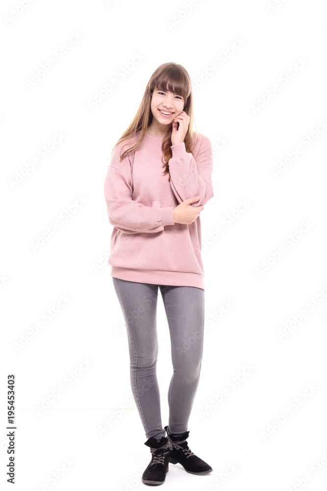 Caucasian female teenager Caucasian female teenager