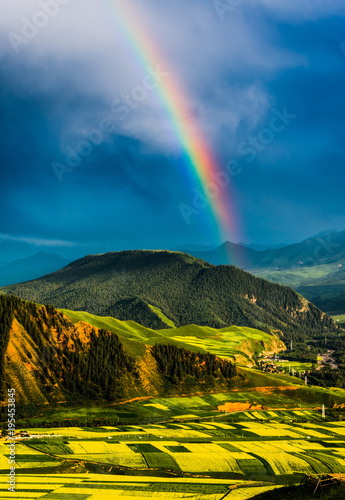 Qinghai Province Zhuoer Mountain Natural Scenic Area in China