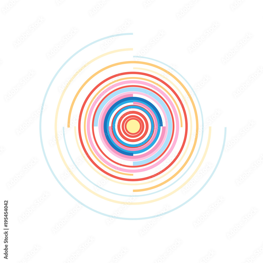 Concentric elements of a circle Concentric elements of a circle