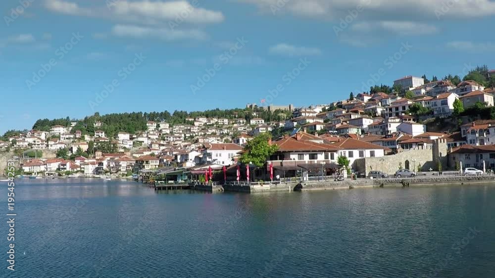 Ohrid Macedonia cityscape summer season Ohrid Macedonia cityscape summer season