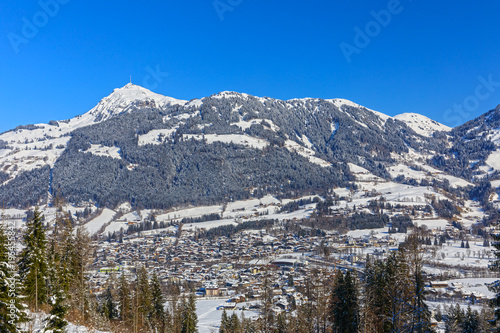Kitzbühel in Tirol, Österreich im Winter