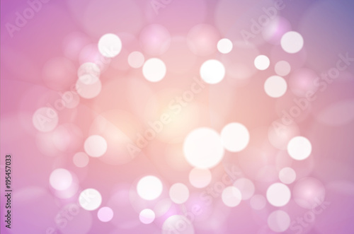 Bokeh stars round and blur as the abstract and sweet pink background. The vivid and bright and feels loved and used as a backdrop.