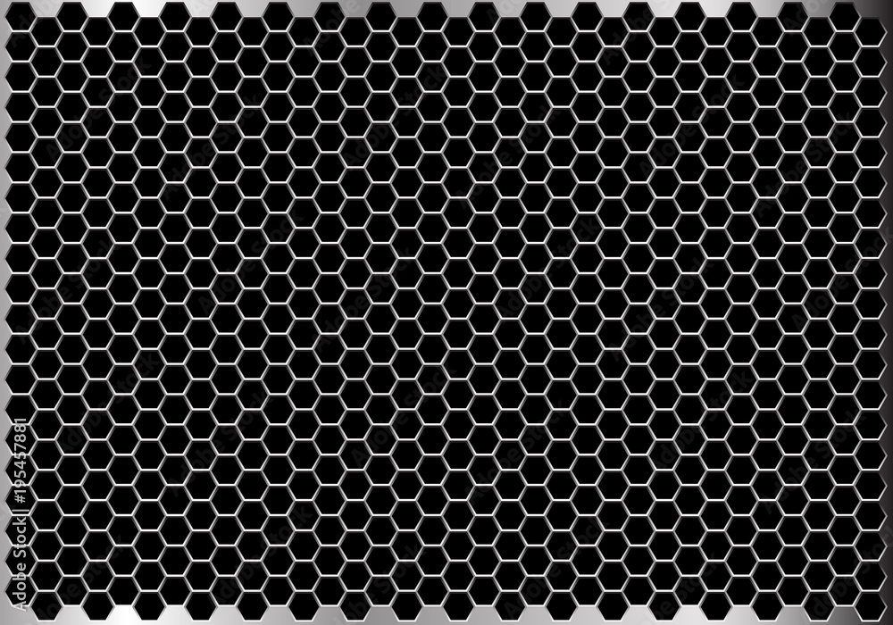 Hexagon metal mesh pattern design modern futuristic background texture  vector illustration. Stock Vector | Adobe Stock