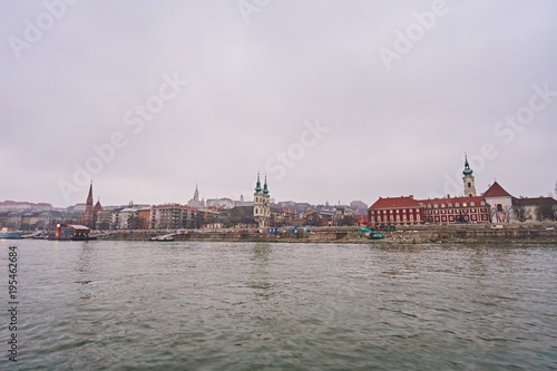 Panorama of city Budapest.
