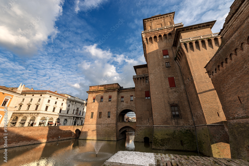 Estense Castle or Castle of San Michele - Ferrara Emilia Romagna - Italy  