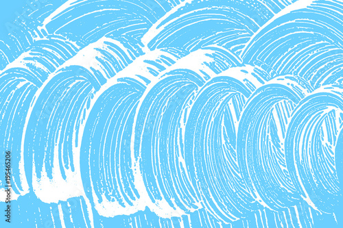 Natural soap texture. Admirable light blue foam trace background. Artistic ecstatic soap suds. Cleanliness, cleanness, purity concept. Vector illustration.