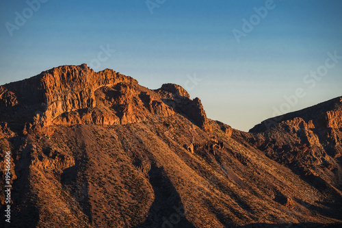 red mountain during sunset, dry climate change weather