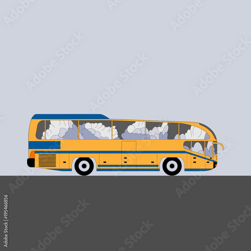 Modern intercity bus.