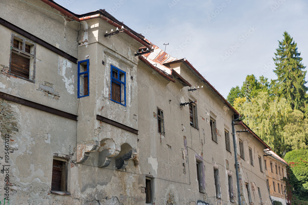 Old desolated house in Banska Stiavnica, Slovakia