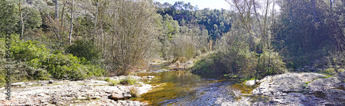 Riera de Mascarell en el parc natural de Sant Lloren   del Munt i L Obac  Barcelona  Catalunya