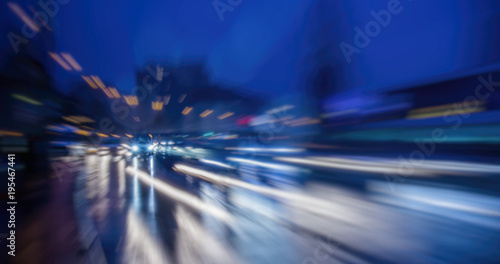 night traffic in the city  © babaroga