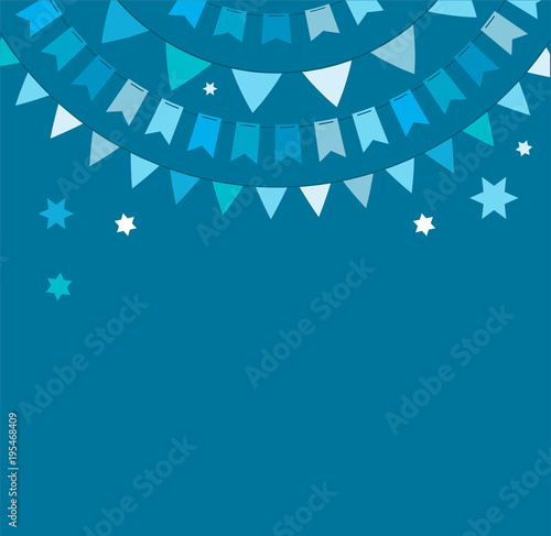 Israel Independence Day poster design, banner with fireworks
