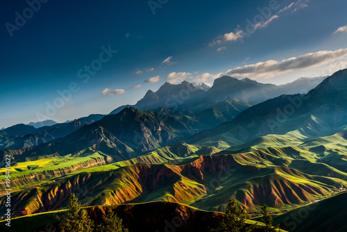 Qinghai Province Zhuoer Mountain Natural Scenic Area in China