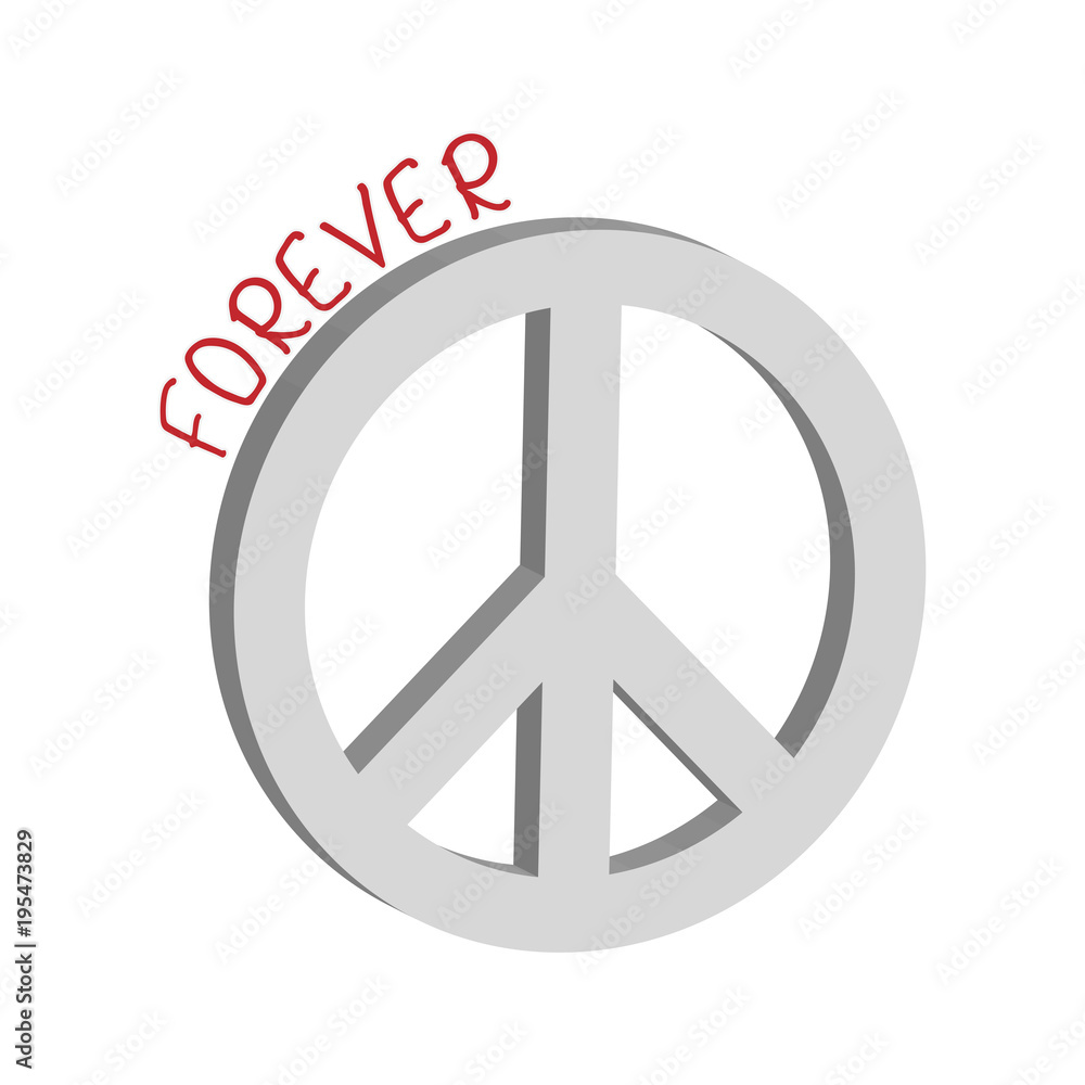 Forever peace symbol concept, vector Forever peace symbol concept, vector