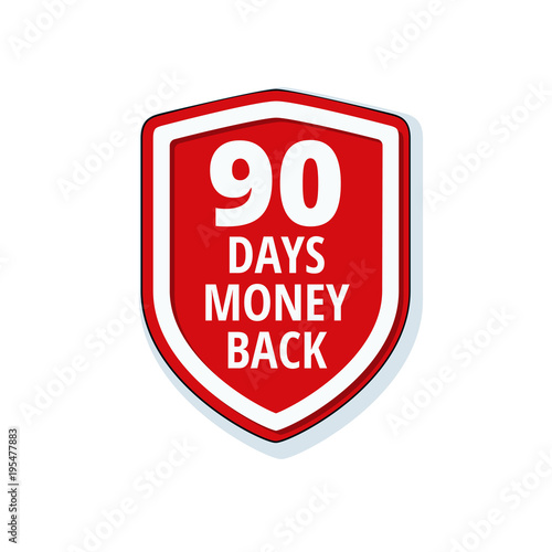 90 Days Money Back Shield illustration
