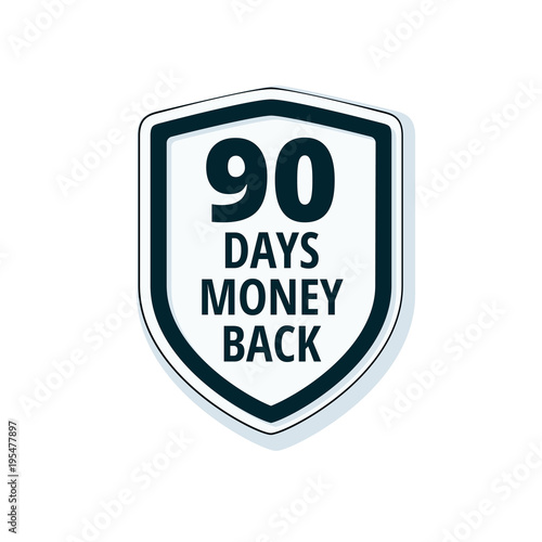 90 Days Money Back Shield illustration