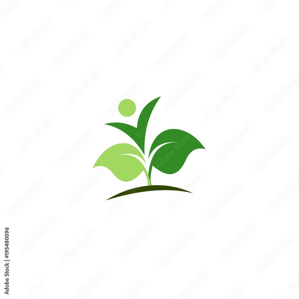 Obraz premium people leaf 