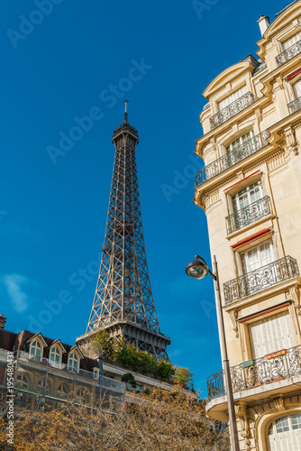 View of the Eiffel Tower, Paris , France