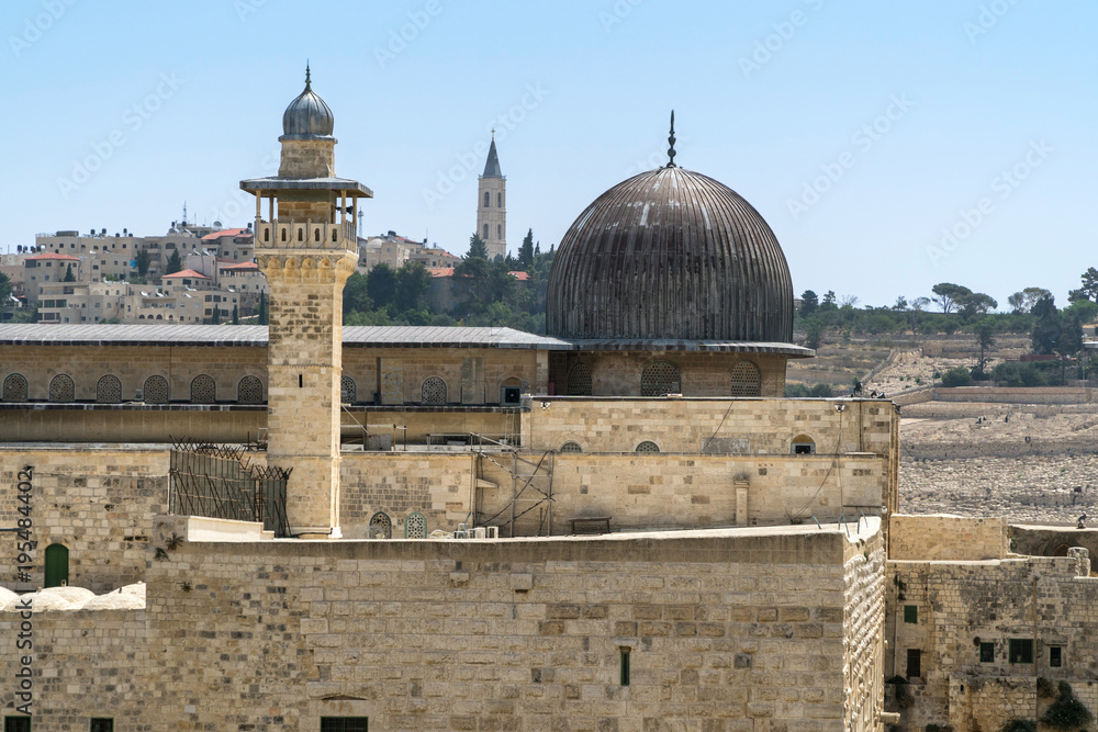 The al-Aqsa Mosque on the Temple Mount in Jerusalem, Israel