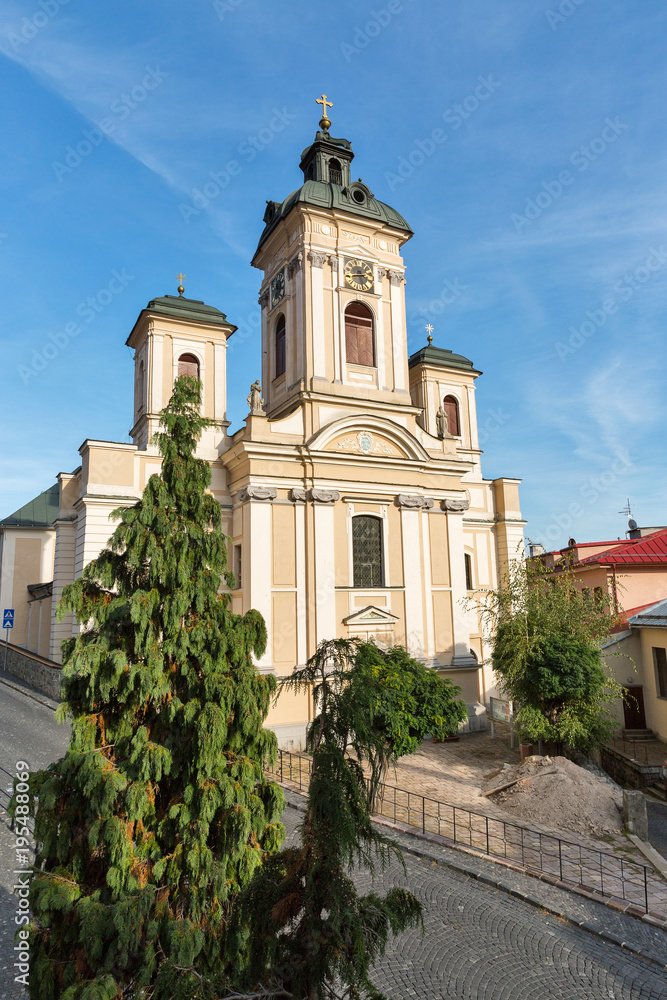Virgin Mary church in Banska Stiavnica, Slovakia.
