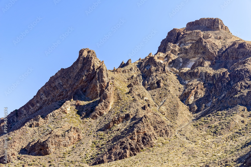 Fototapeta premium Felswand im Teide Vulkankrater