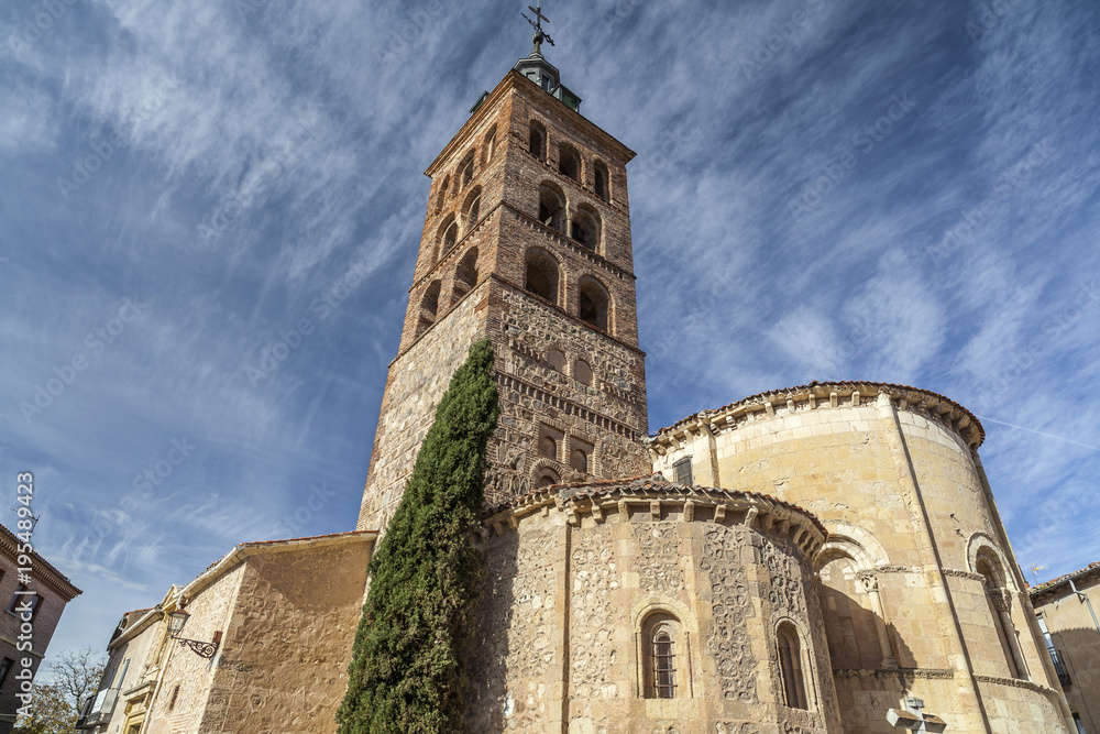 Architecture, religious building, church, Iglesia de San Andres, romanesque style, Segovia, Castilla Leon.Spain.