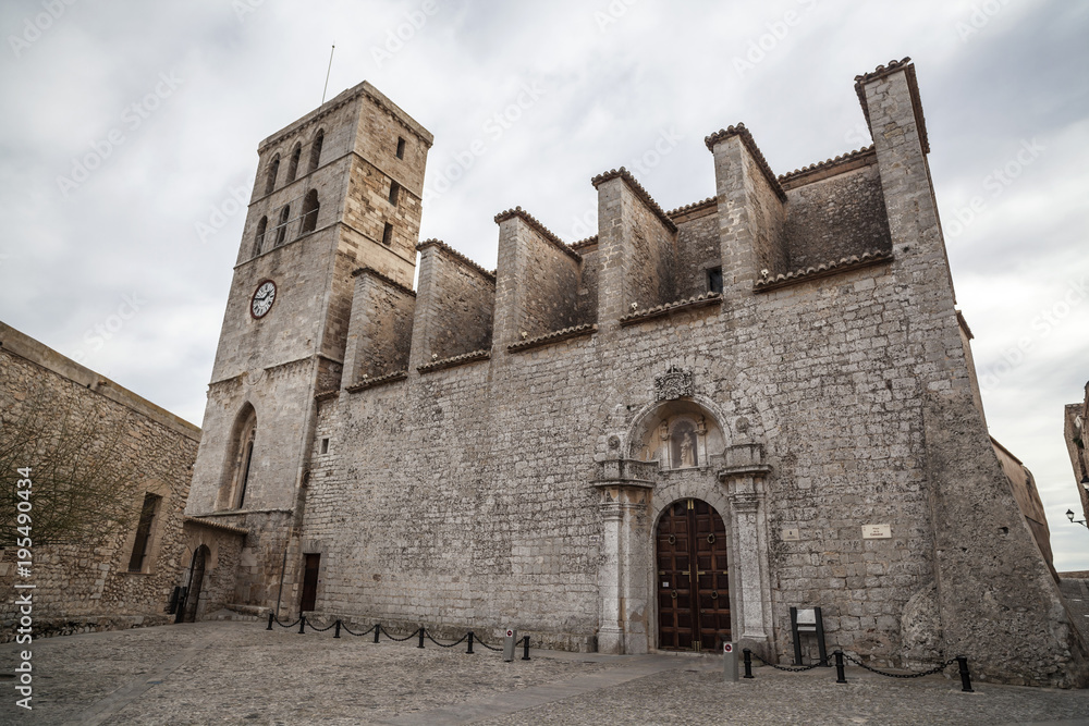 Cathedral of Ibiza, Balearic Islands,Spain. Cathedral of Ibiza, Balearic Islands,Spain.