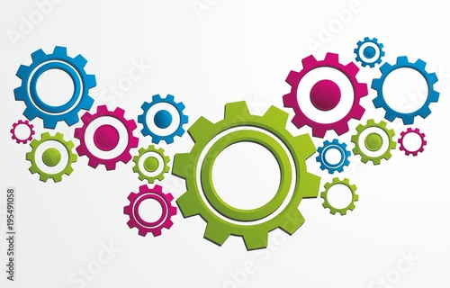 Creative Abstract Cog Wheels vector illustration