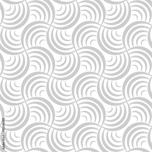 Vector seamless texture. Modern geometric background. A repeating pattern with circles.