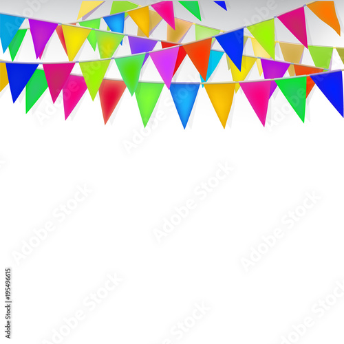 Party Flag Background Vector Illustration