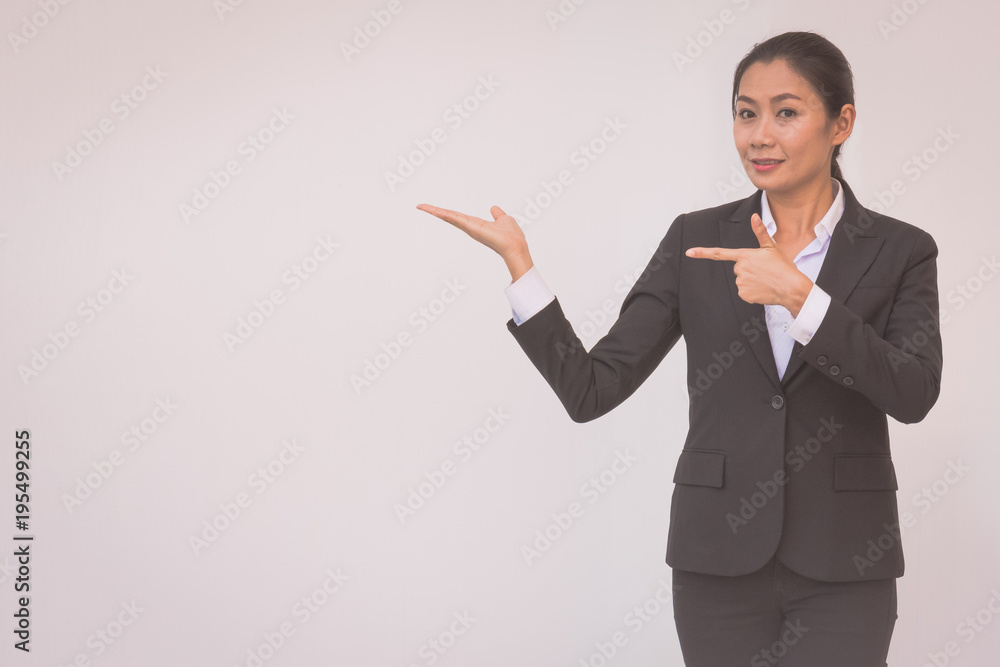 businesswoman outstretched hand for implementation. Concept business businesswoman outstretched hand for implementation. Concept business