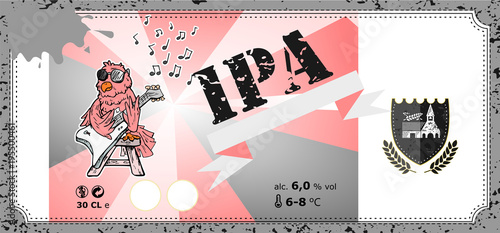 фотография ipa bier etiket