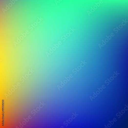 Abstract square gradient blurred background. Easy editable colorful mesh graphic design template.