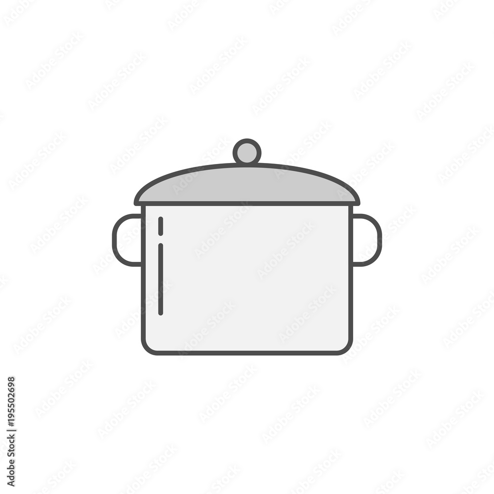 Casserole, Pan icon. Kitchen appliances for cooking Illustration. Simple thin line style symbol. Casserole, Pan icon. Kitchen appliances for cooking Illustration. Simple thin line style symbol.