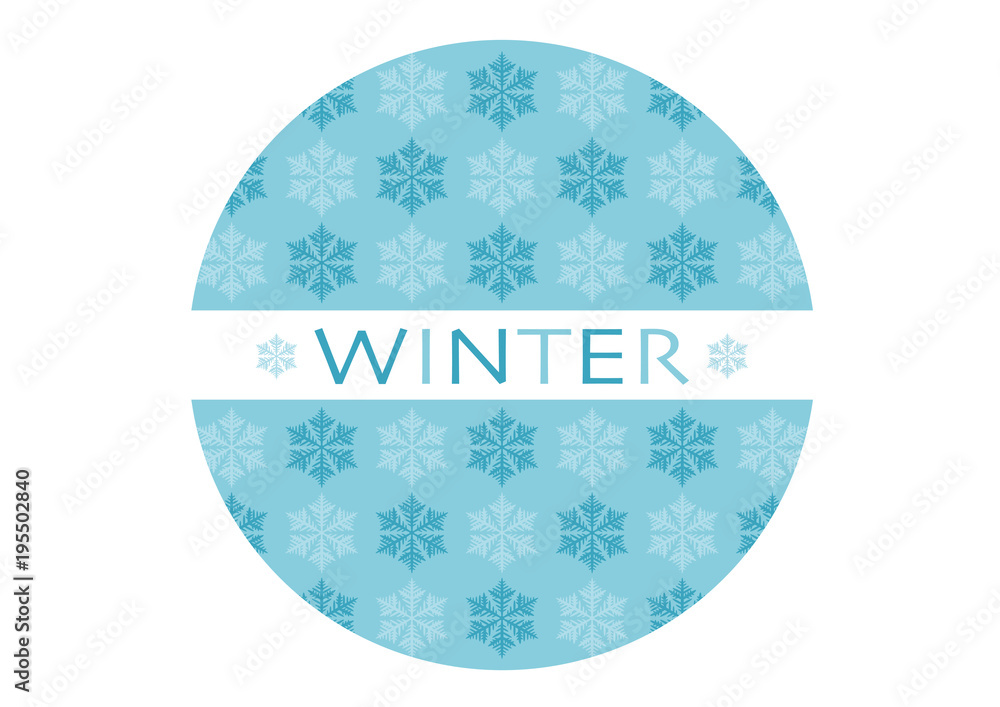 Winter 冬 雪 イラスト ロゴ Stock Vector Adobe Stock