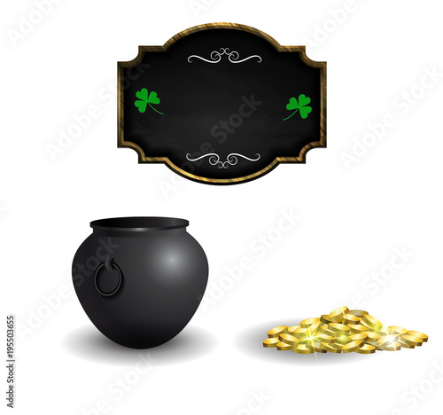 Witches cauldron with potion isolated on white background