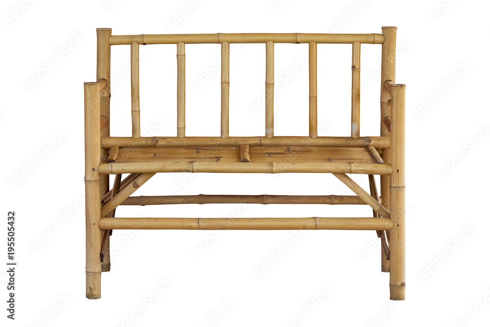 bamboo chair isolated on white background, clipping path bamboo chair isolated on white background, clipping path