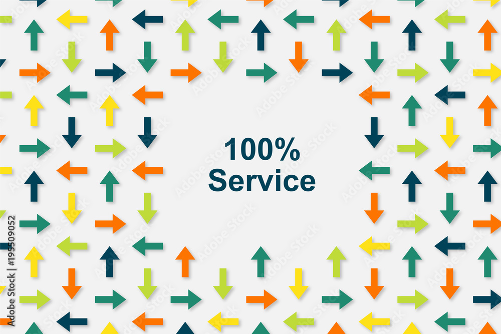 Wallpaper Pfeile - 100 Prozent Service Wallpaper Pfeile - 100 Prozent Service